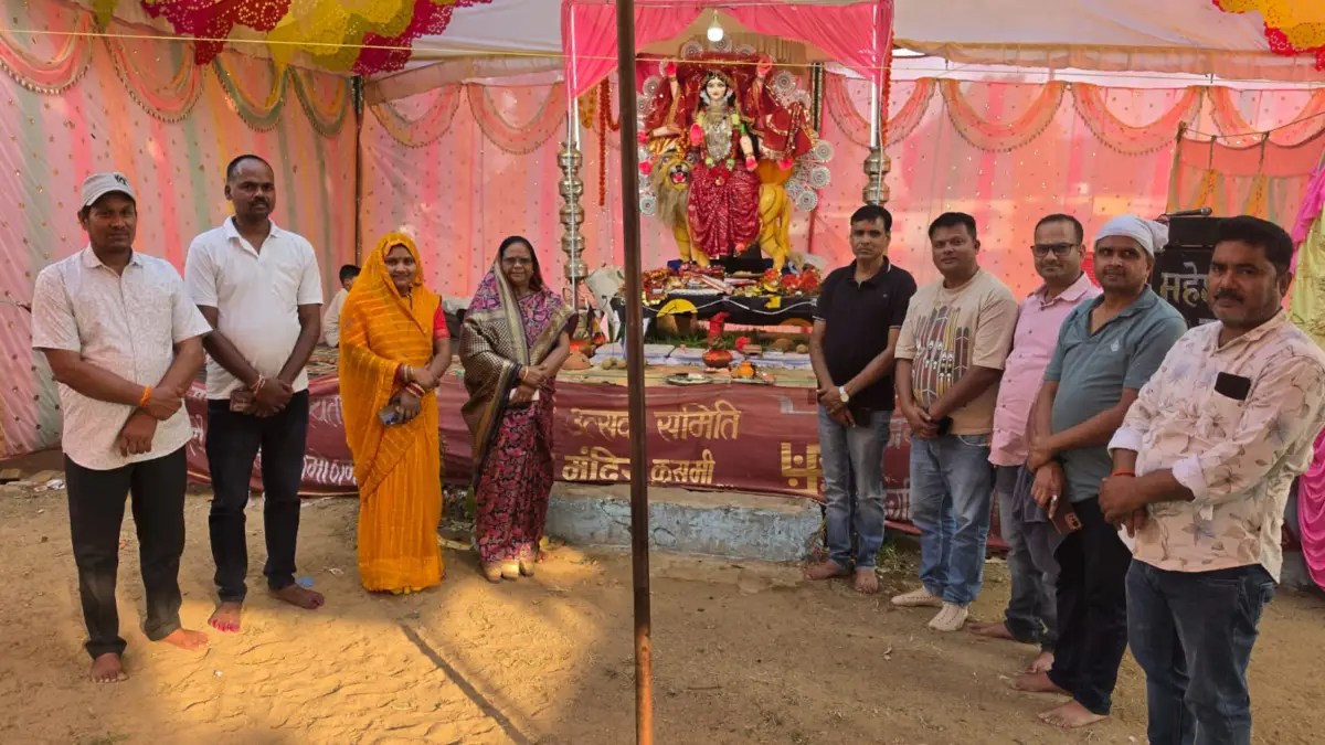कुसमी दुर्गा मंदिर में 20 अक्टूबर को होगा रात्रि जागरण, विधायक कुंवर सिंह टेकाम होंगे मुख्य अतिथि।