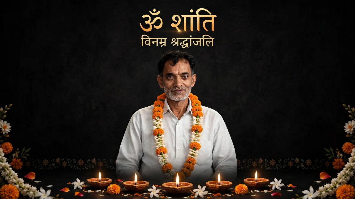 दुखद निधन- उमेश तिवारी के दुखद निधन से कुसमी क्षेत्र में शोक की लहर।